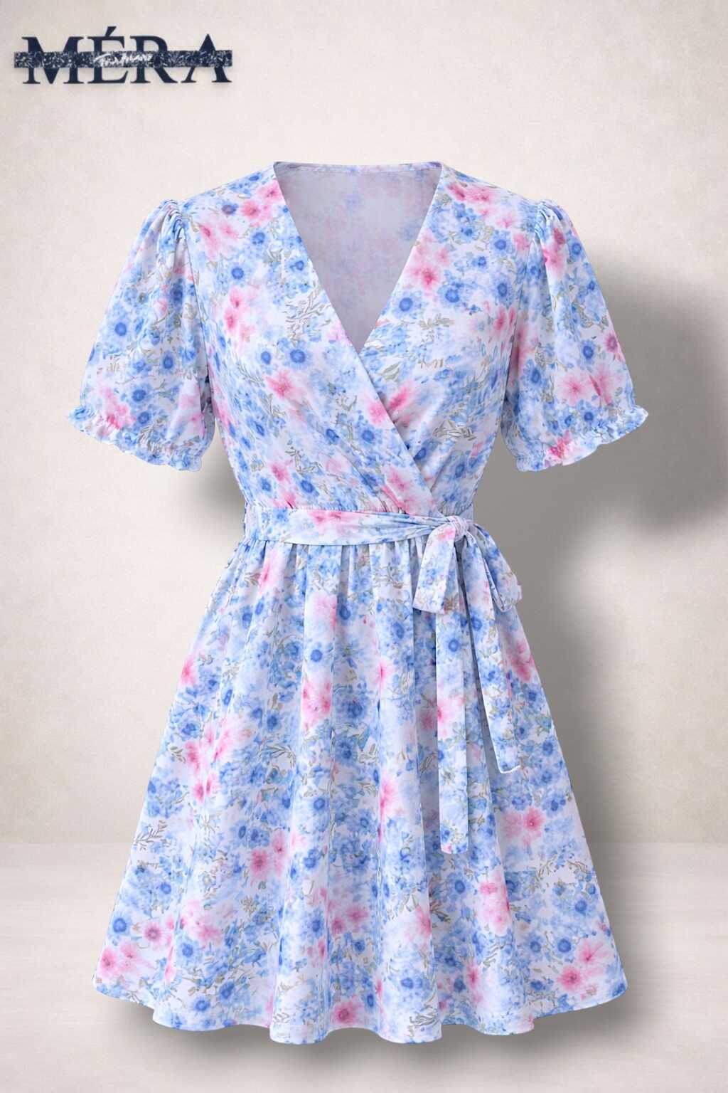 Női ruha virágmintás